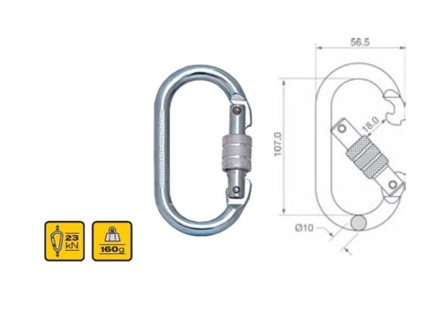 Zagun Vidalı Çelik Karabina -71110